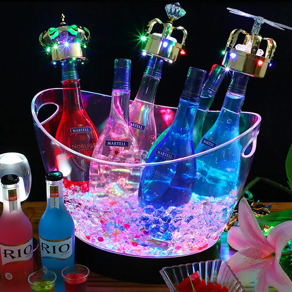 8L Transparent LED Luminous Ic - Beer Wine Up review and price