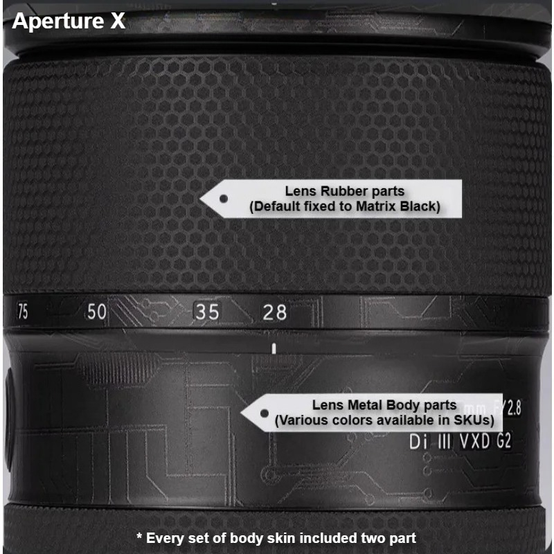 For Tamron 28 75 G2 Lens Skin  - Wine Xd review and price