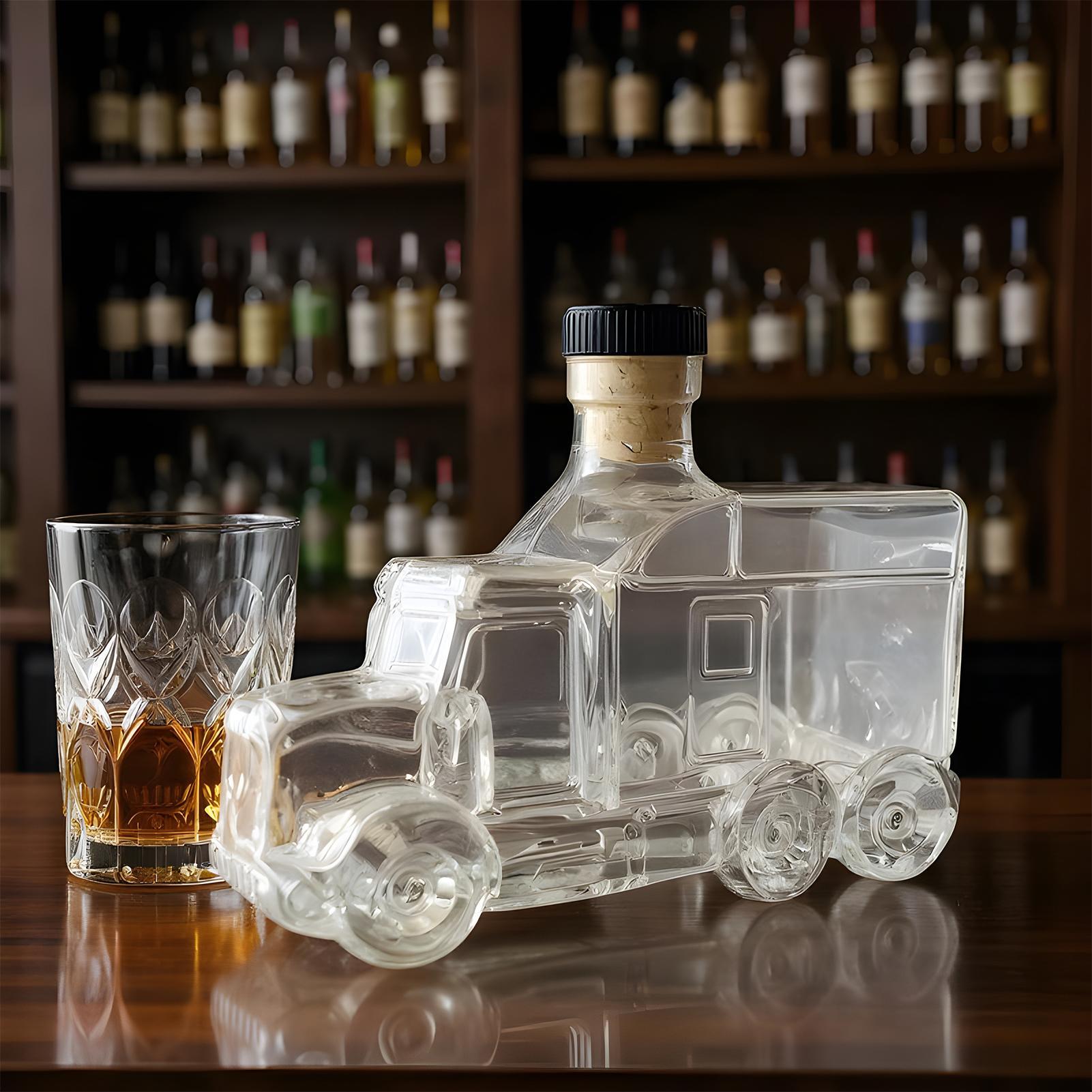 375ml Decorative Bottle Decant - Wine Beer Truck review and price
